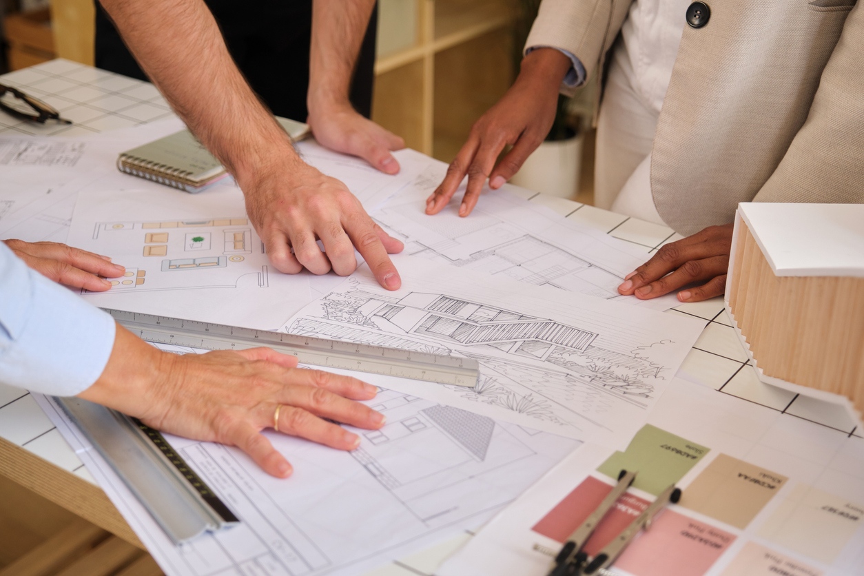 An Internal Team of Contractors Planning for Preconstruction in Texas